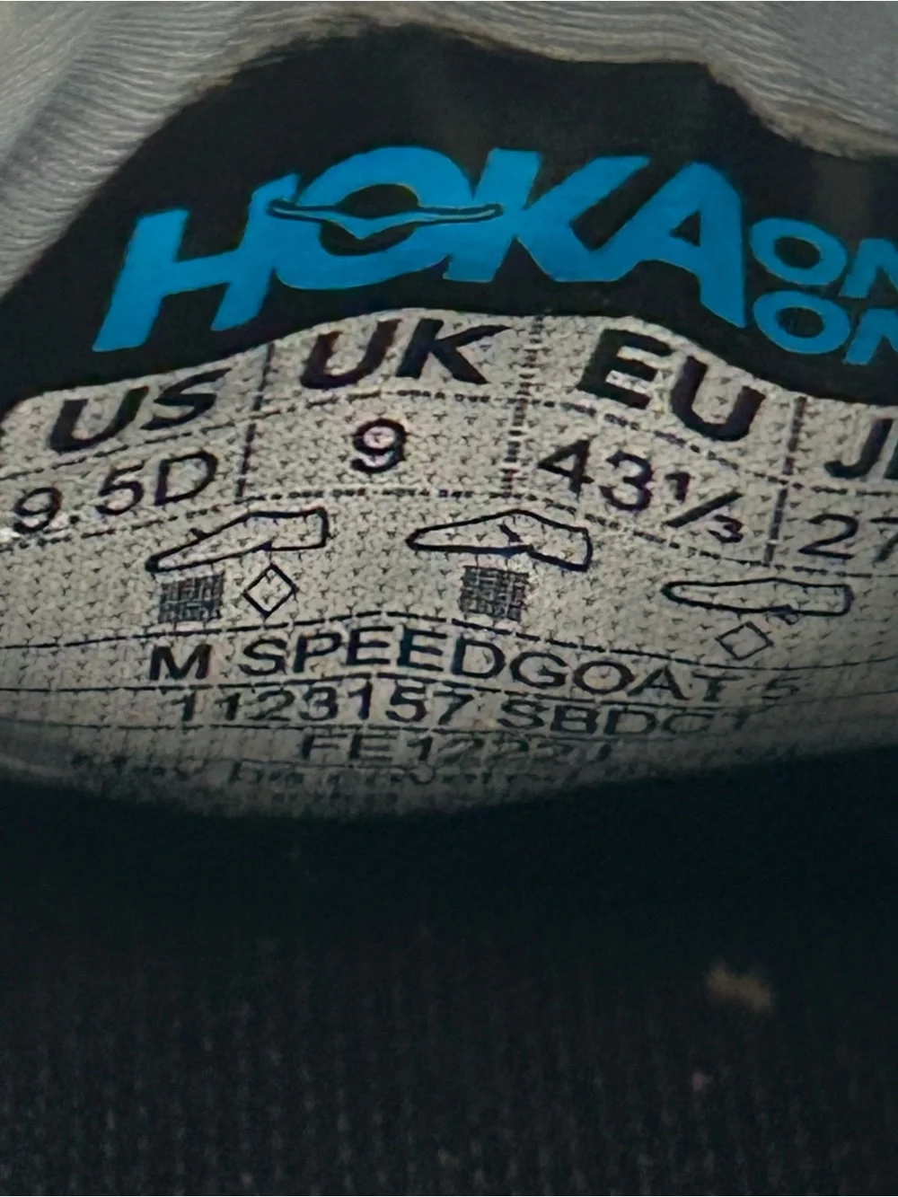 Hoka One One Blue and Neon Yellow Men's Running Shoes